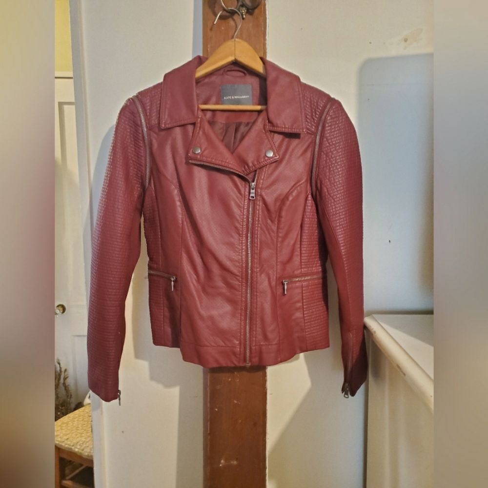 Kate and Mallory faux leather jacket size medium